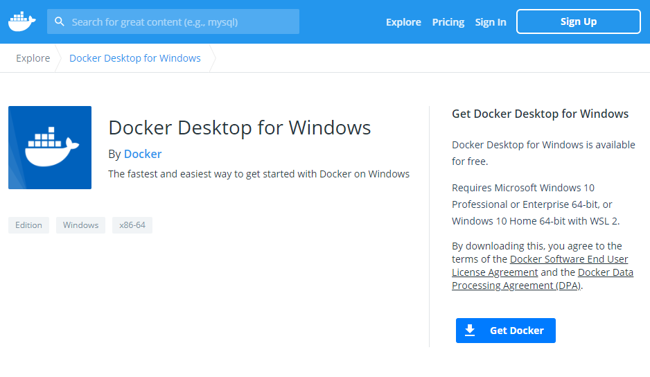 WSL2와 도커 데스크탑(Docker Desktop For Windows) 연동